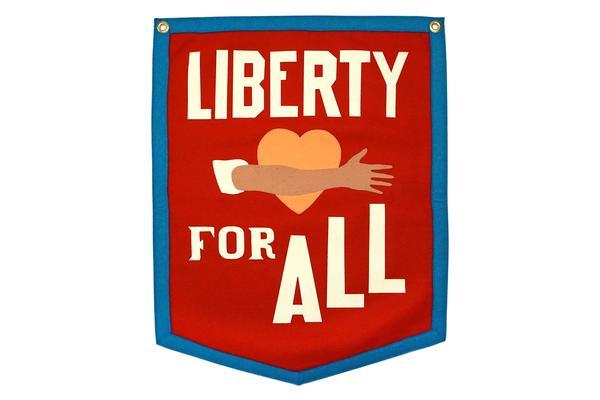 Liberty For All Camp Flag • Chrome Yellow x Office of Brothers x Oxford Pennant Original