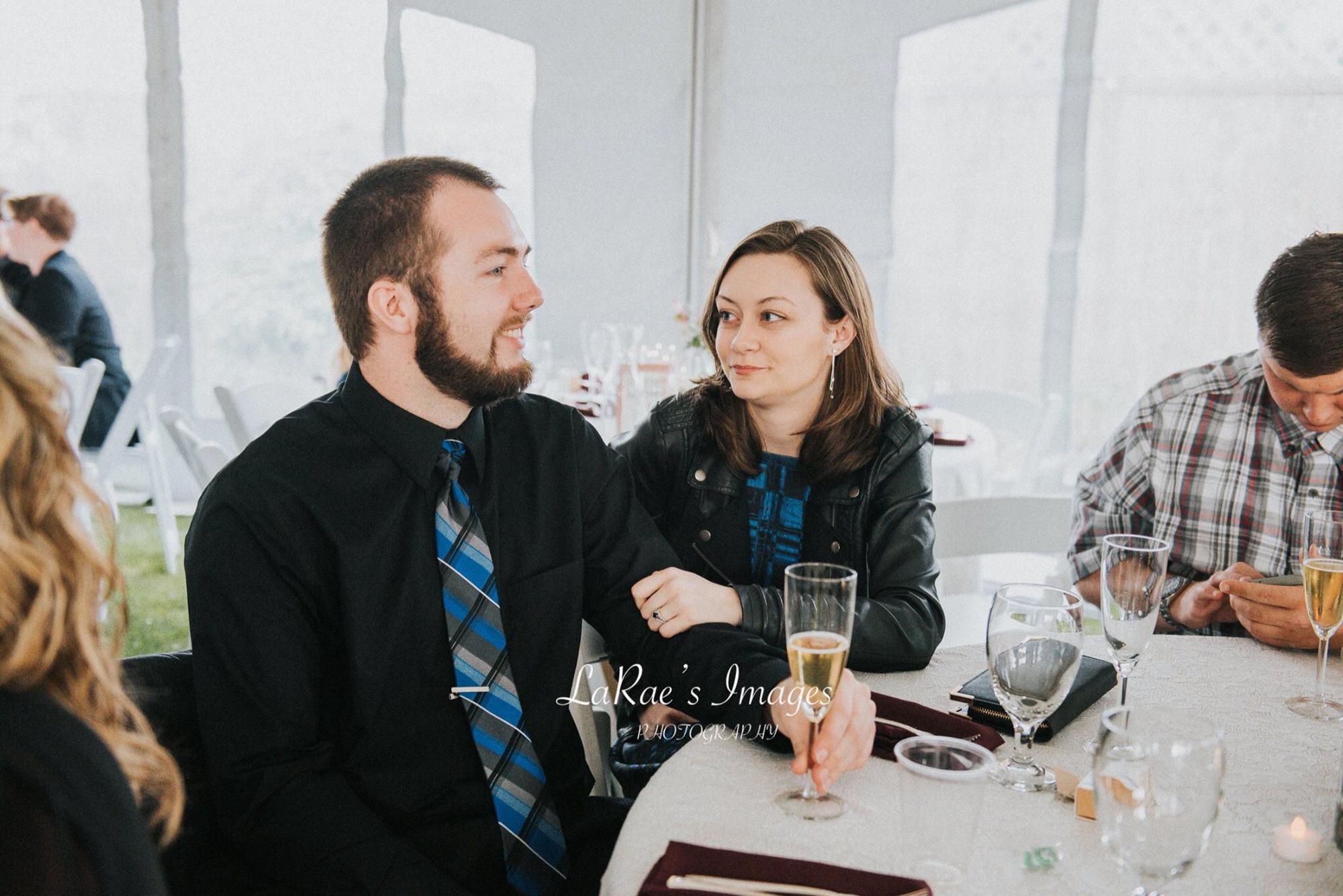 At Tara and Grant’s Wedding