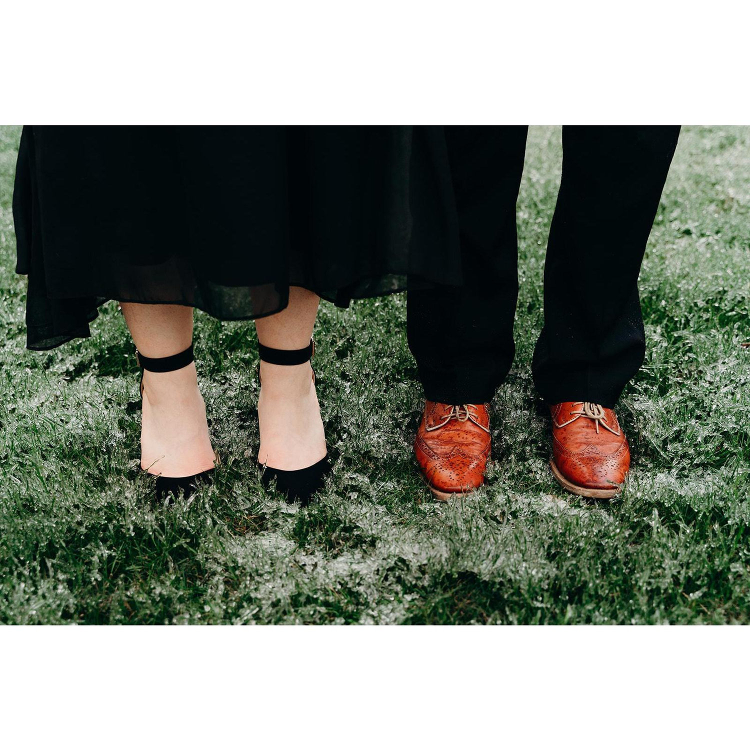 What's special is these are the same shoes Aubrey wore on our second "date" when we were sixteen.
