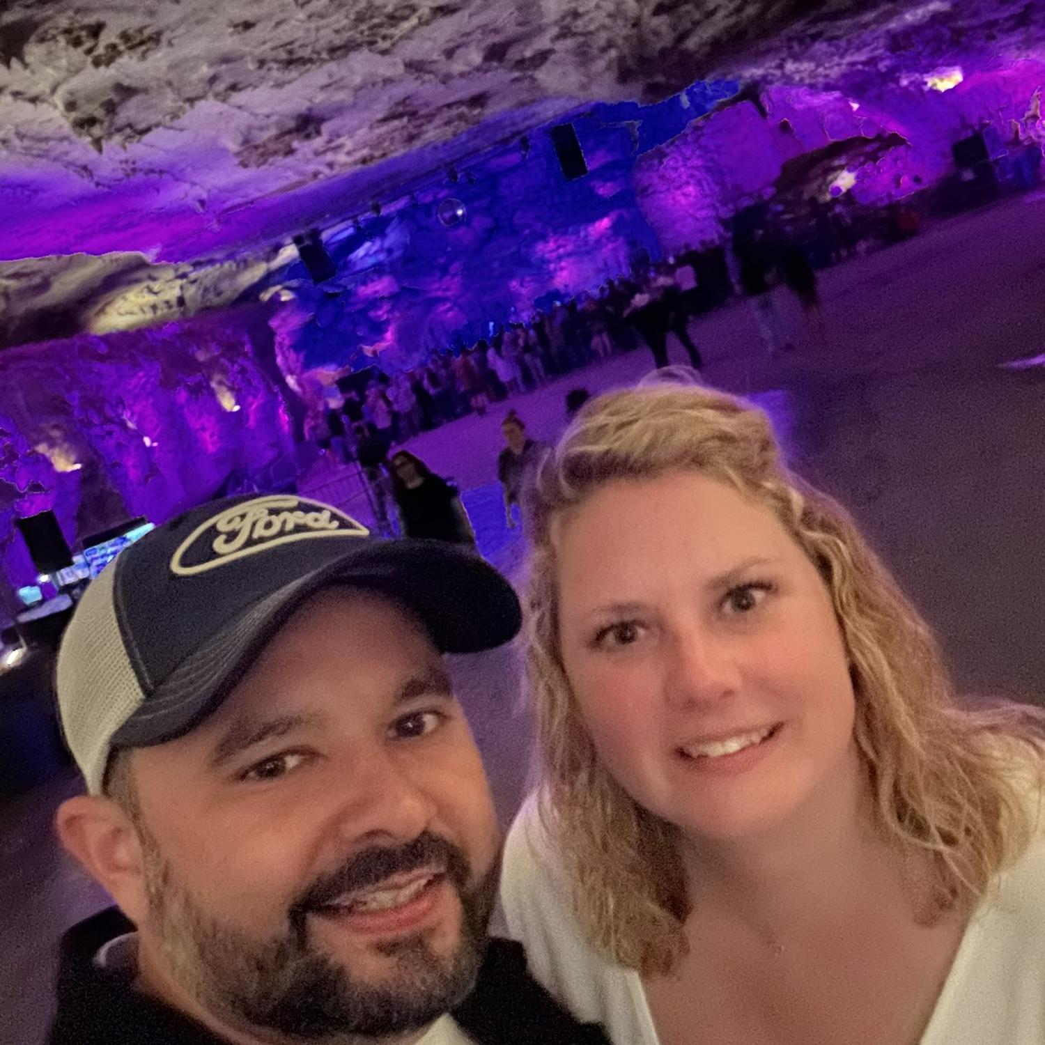 A surprise birthday treat for Candace. Edgar took me to The Caverns in Pelham, TN for a concert. Super cool venue in a cave!