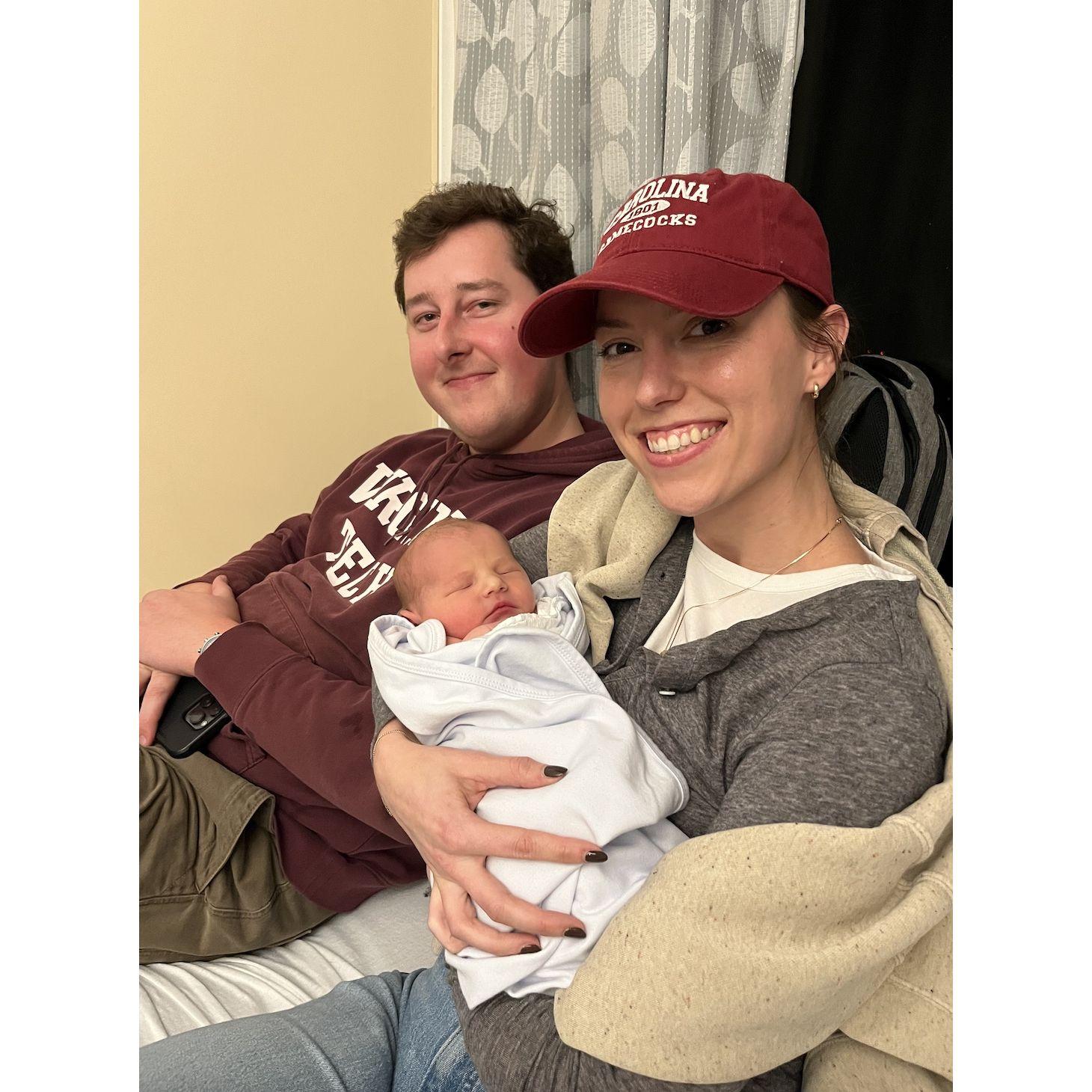 We were excited to take on the roles of aunt and uncle in January 25! Our nephew James came just in time to be our ring bearer!