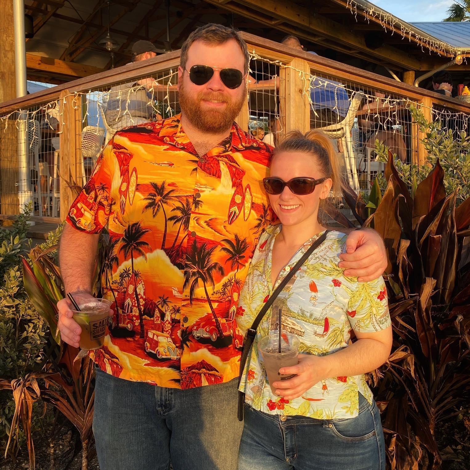 First road trip together. Sippin' drinks on the coast of Florida.