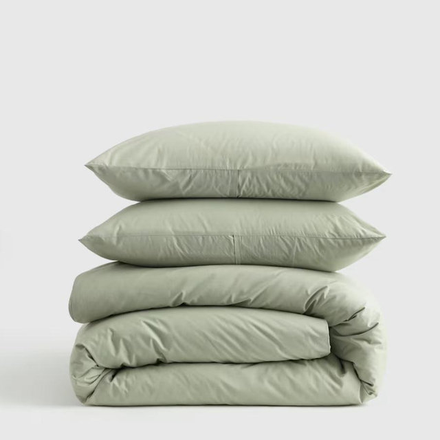 Classic Organic Percale Duvet Cover Set
