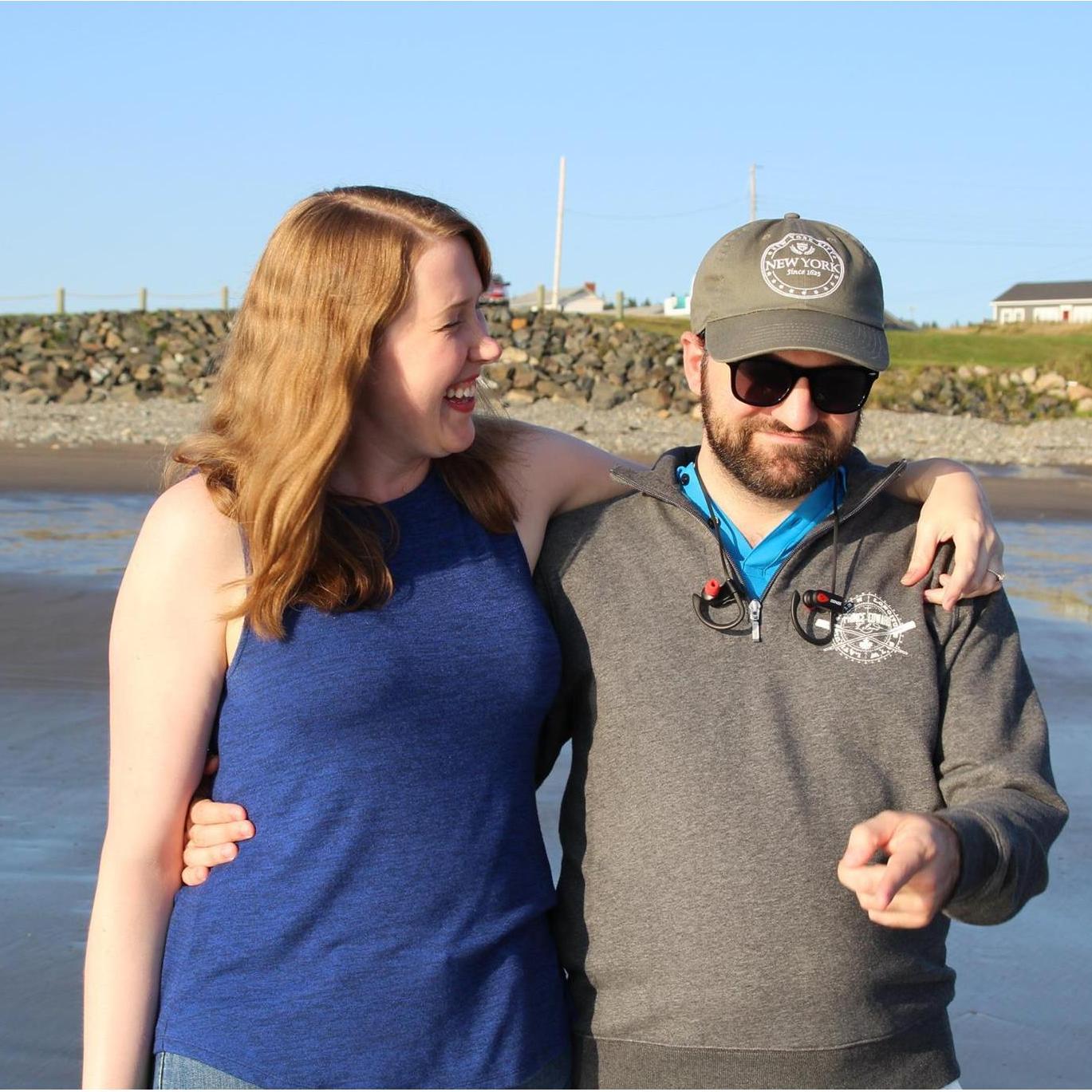 On a beach in Nova Scotia