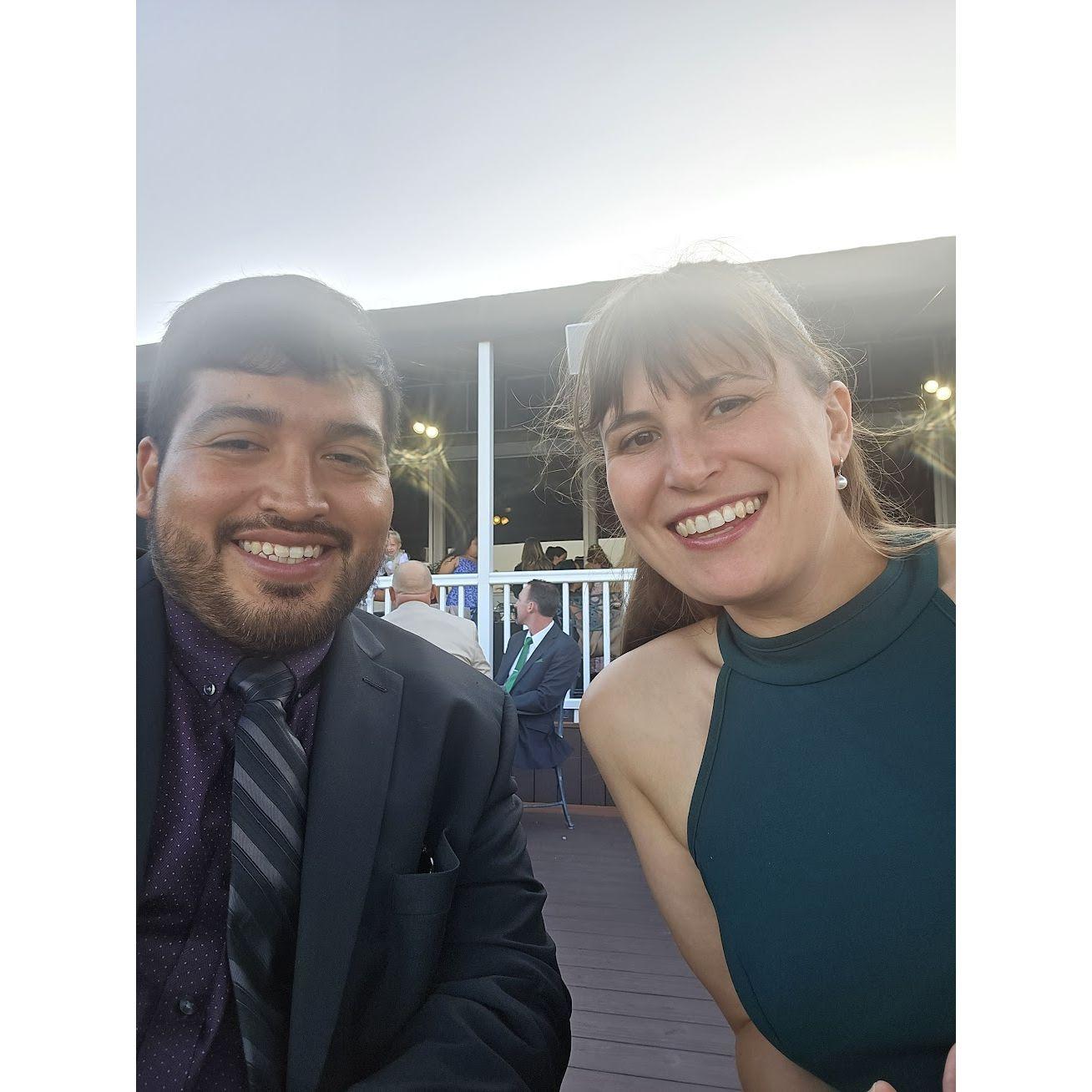 Celebrating at Cesar's cousins wedding