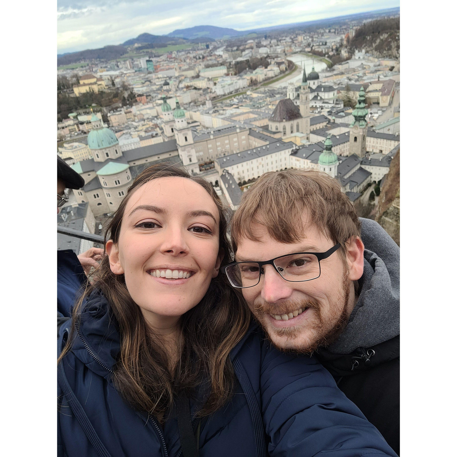 Alex showing Jack around her old study abroad stomping grounds in Salzburg, Austria.