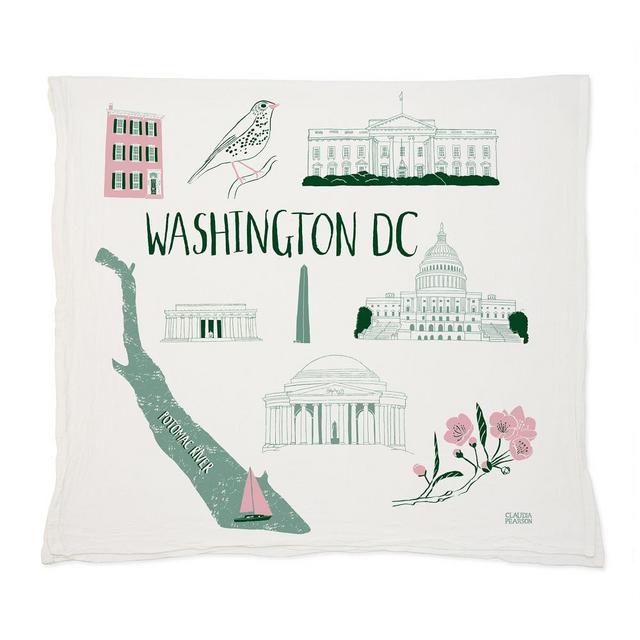 Claudia Pearson City Tea Towel, DC