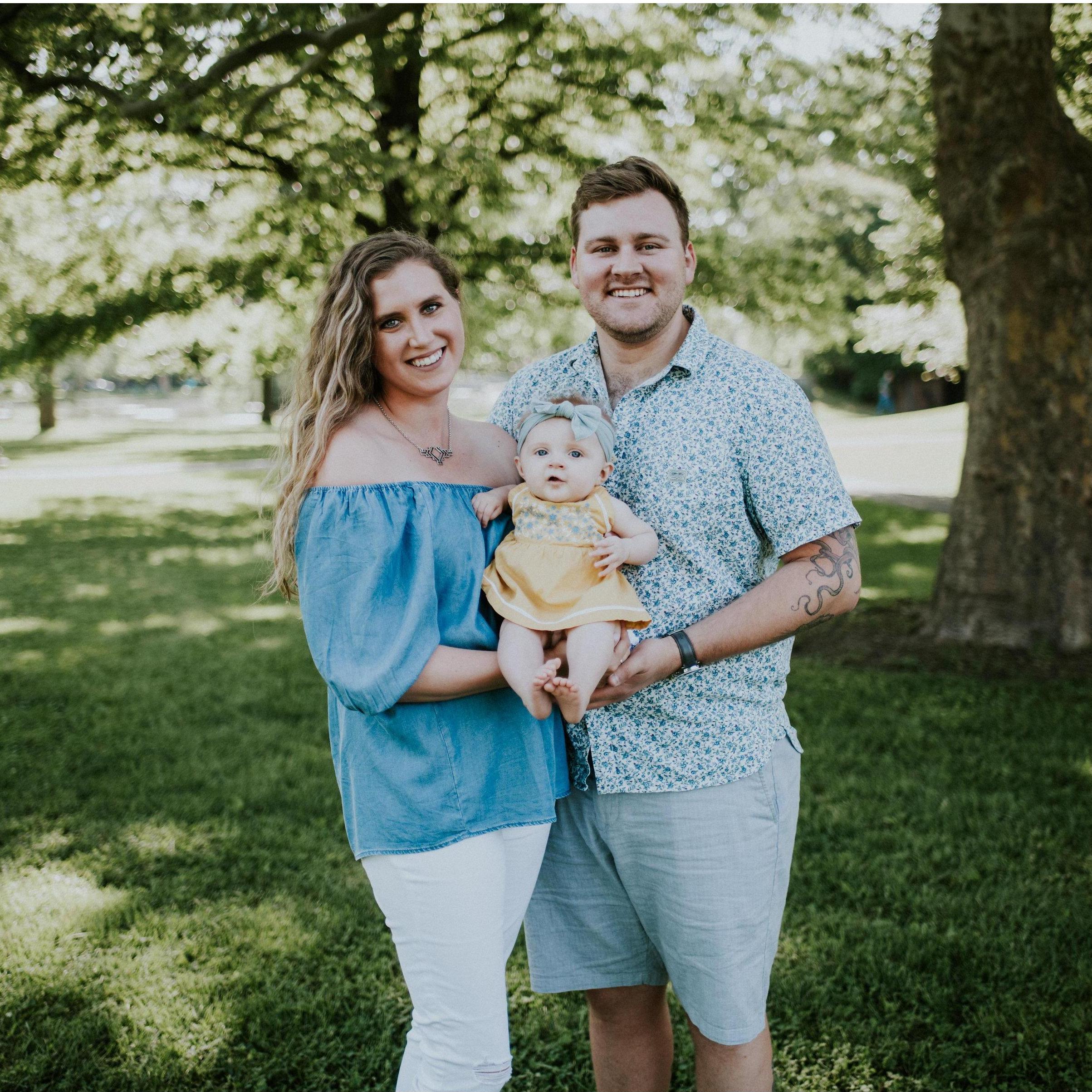 Family photos when Hadleigh was six months old