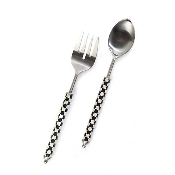 Supper Club Salad Serving Set - Courtly Check