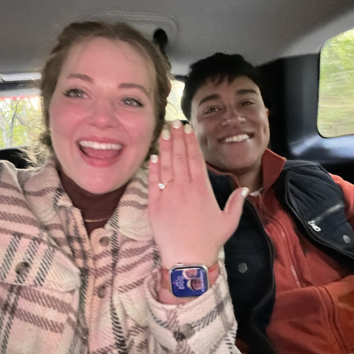 The first picture I took as a fiancé!!!!