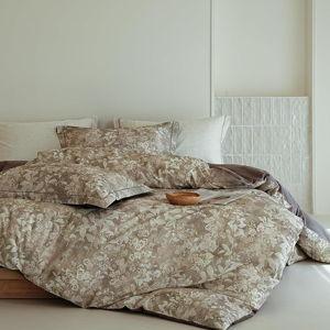 Floral Comforter Set King Size - Brown Leaf