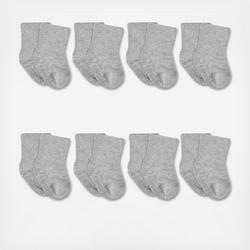 Gerber Wiggle-Proof® Jersey Crew Socks, Set of 8