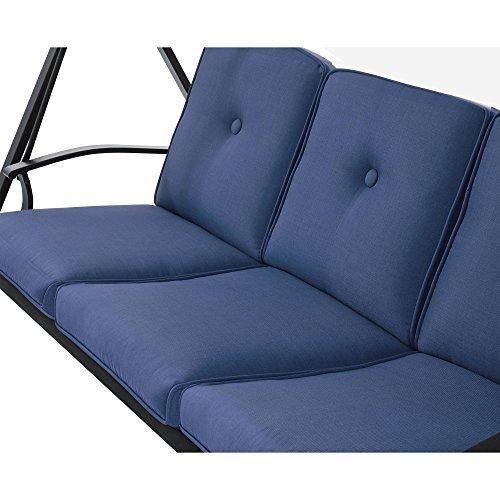 Mainstays Belden Park 3-Person Hammock Swing - Blue