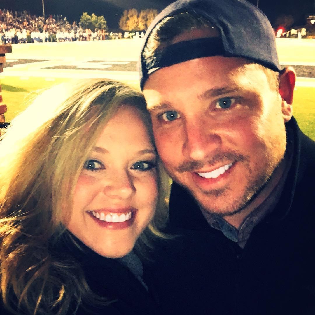 We first said I love you right before this high school football game in Alex's hometown--Greeneville, Tennessee.
