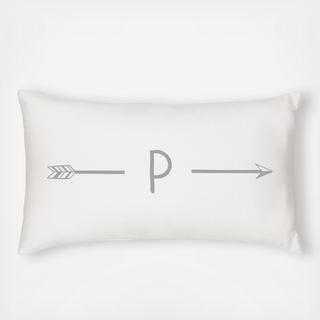 Personalized Arrow Lumbar Pillow