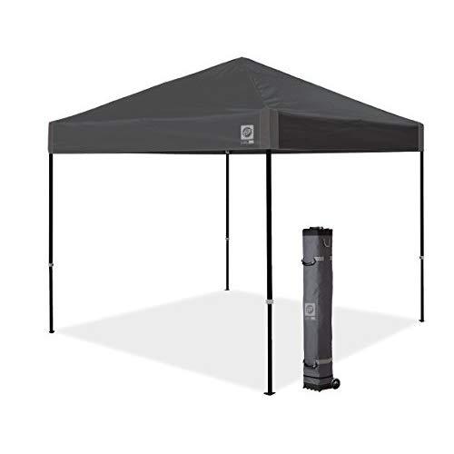 E-Z UP Ambassador Instant Shelter Canopy, 10 by 10', Steel Gray