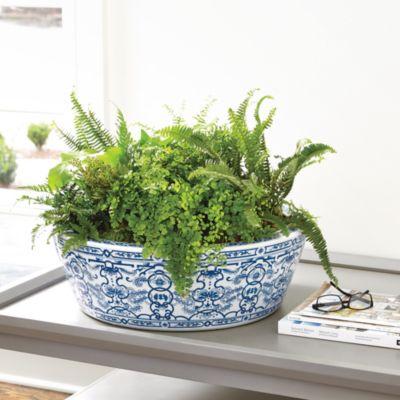 Blue & White Chinoiserie Planter