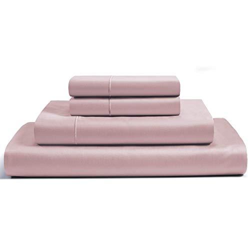 CHATEAU HOME COLLECTION 800-Thread-Count Egyptian Cotton Deep Pocket Sateen Weave Sheet Set, Ultimate Gift; Holiday Sale (King, Sepia Rose)