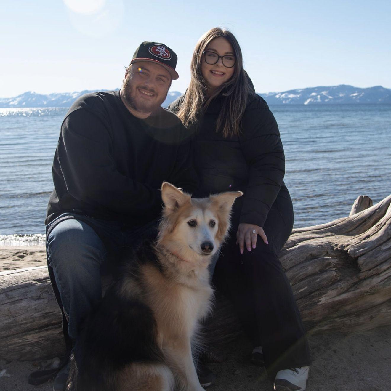 Engagement shoot in Lake Tahoe January 11, 2025