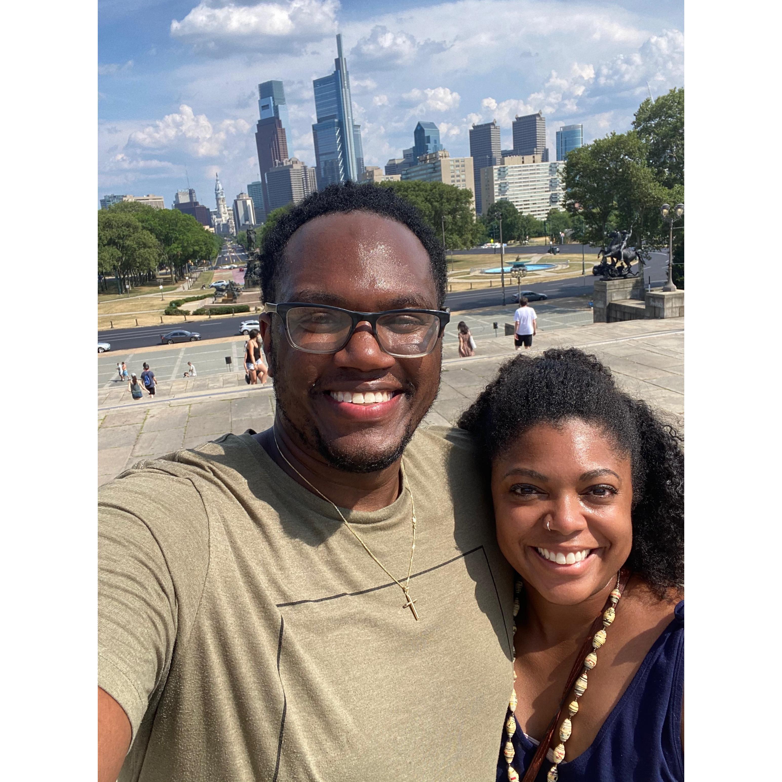 Brittany's first of many trips to Philly -- a city quickly becoming her favorite!