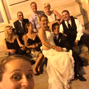 Having a blast at the Dernar wedding!