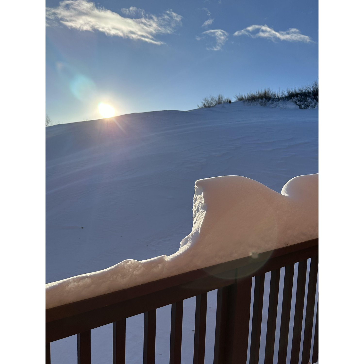 Sunset at our first home