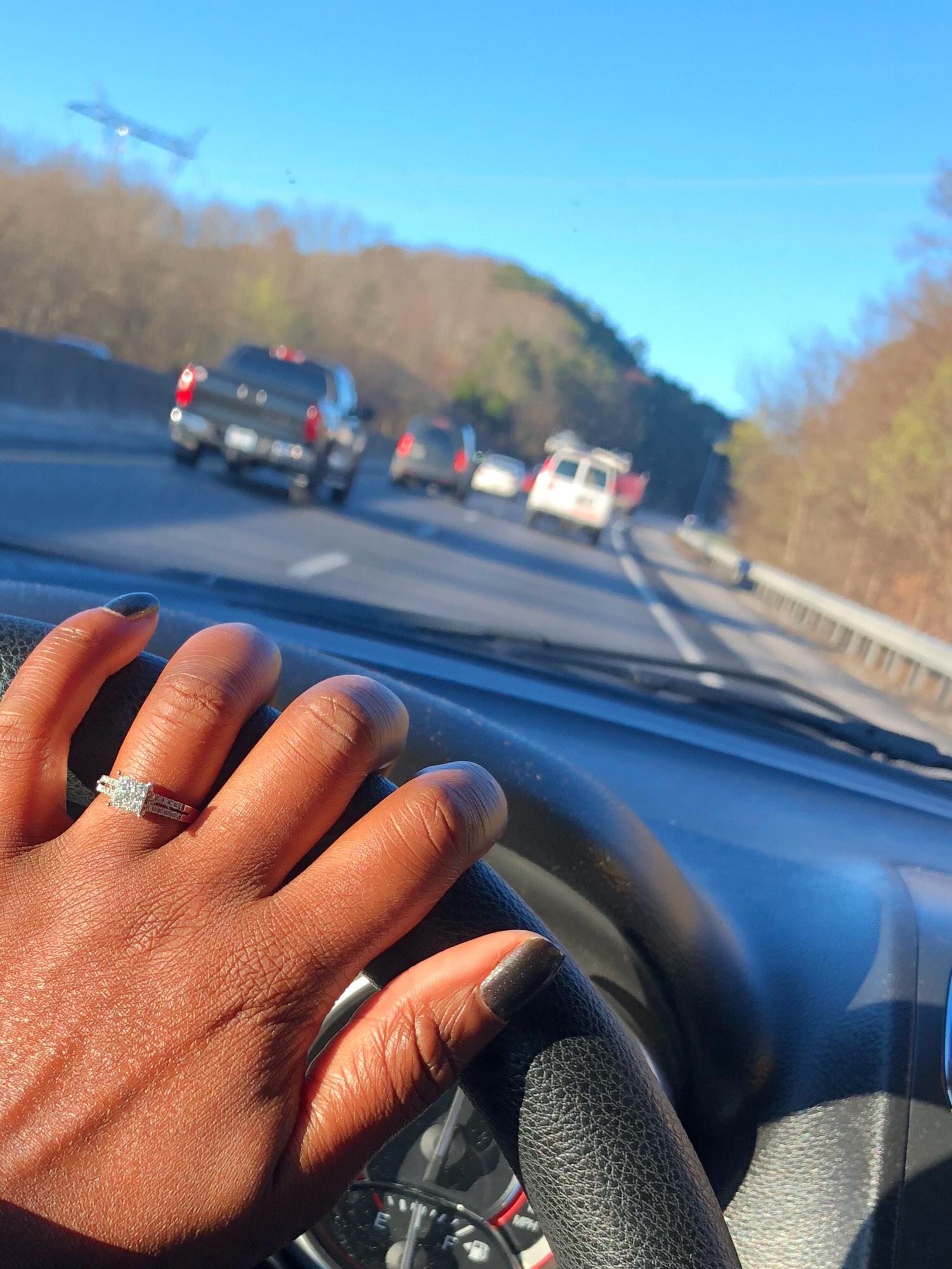 That moment when the sun hits your engagement ring and the excitement of your new life is soon to begin.