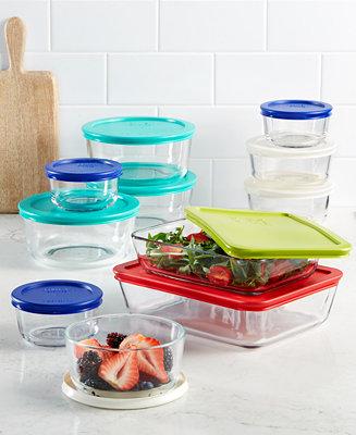 22 Piece Food Storage Container Set, Created for Macy's