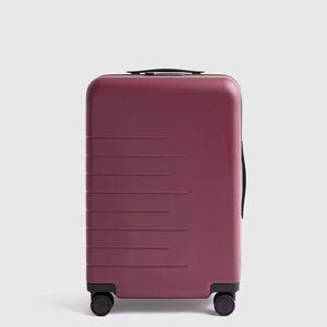 Expandable Carry-On Suitcase in Wine