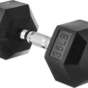 Amazon Basics Rubber Hex Dumbbell Hand Weight