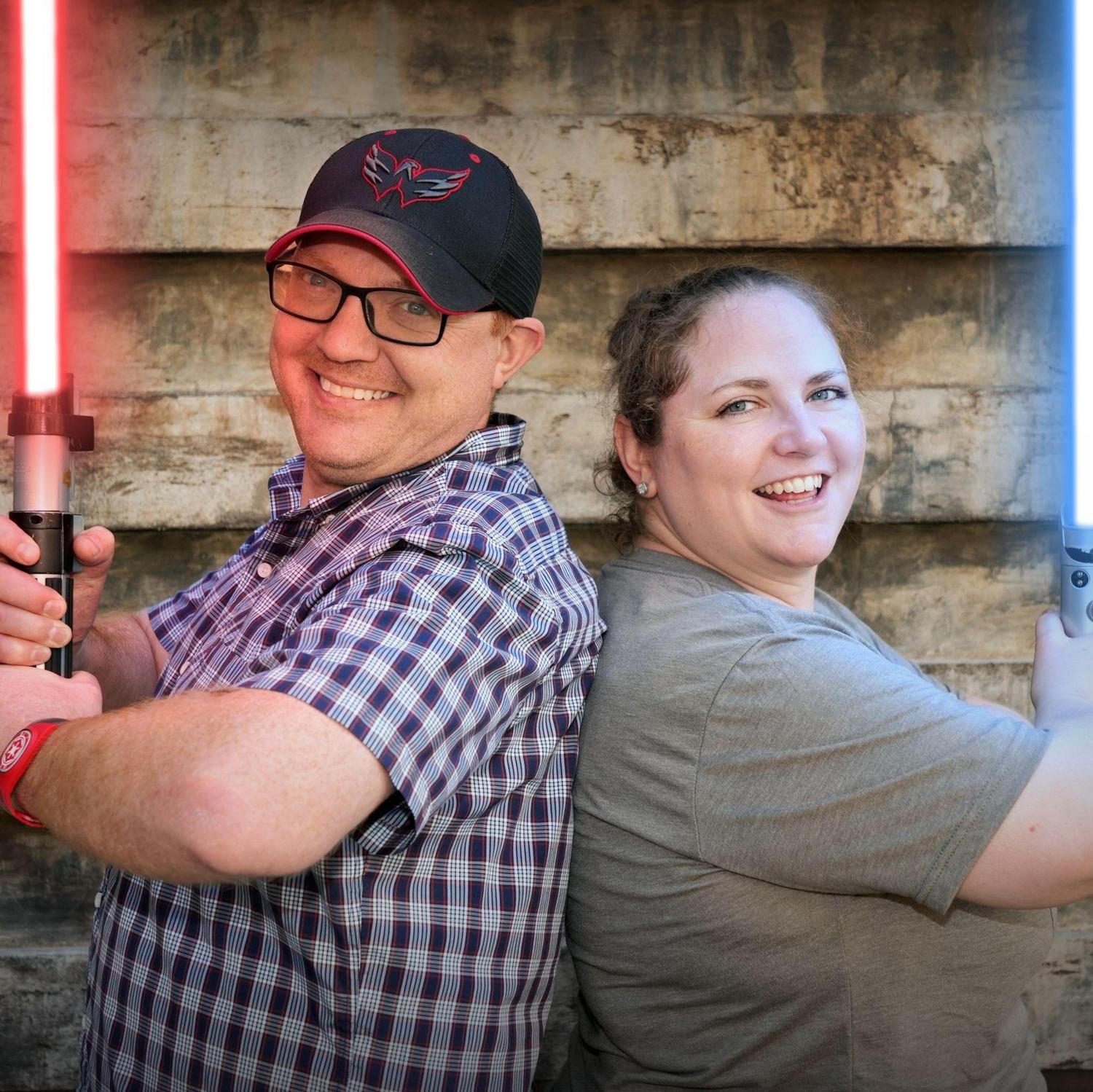 They let us hold real light sabres!