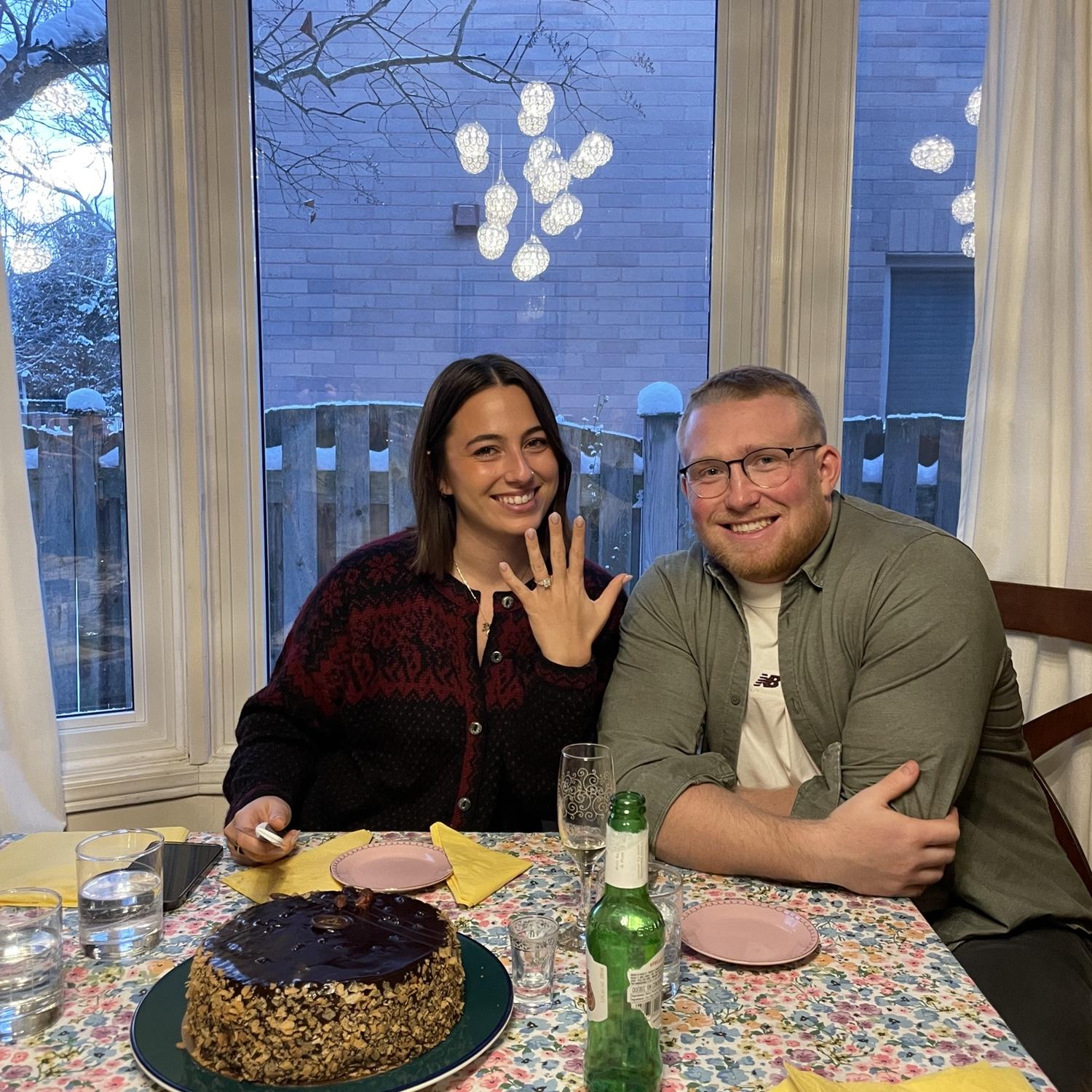 Celebrating our engagement!