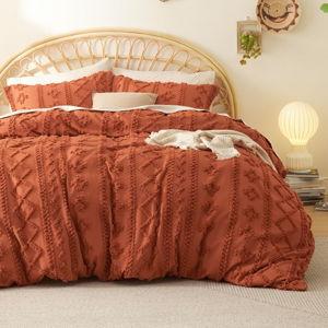 Terracotta Bedsure Boho Duvet Cover Queen Size