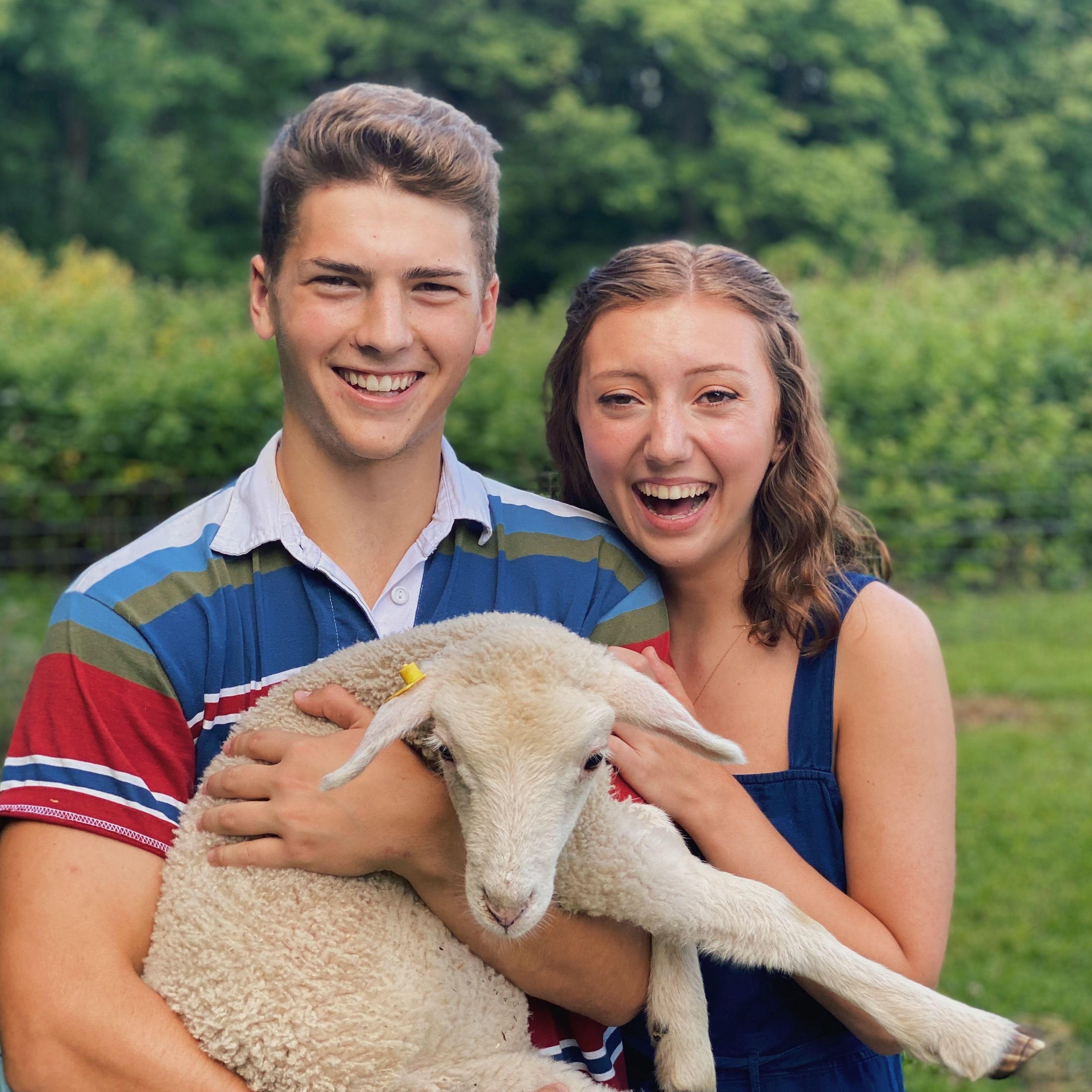 August 2020 - Covid brought online school and road trips. Trip up to Mattias' uncle Dan and aunt Traci's lovely sheep farm.