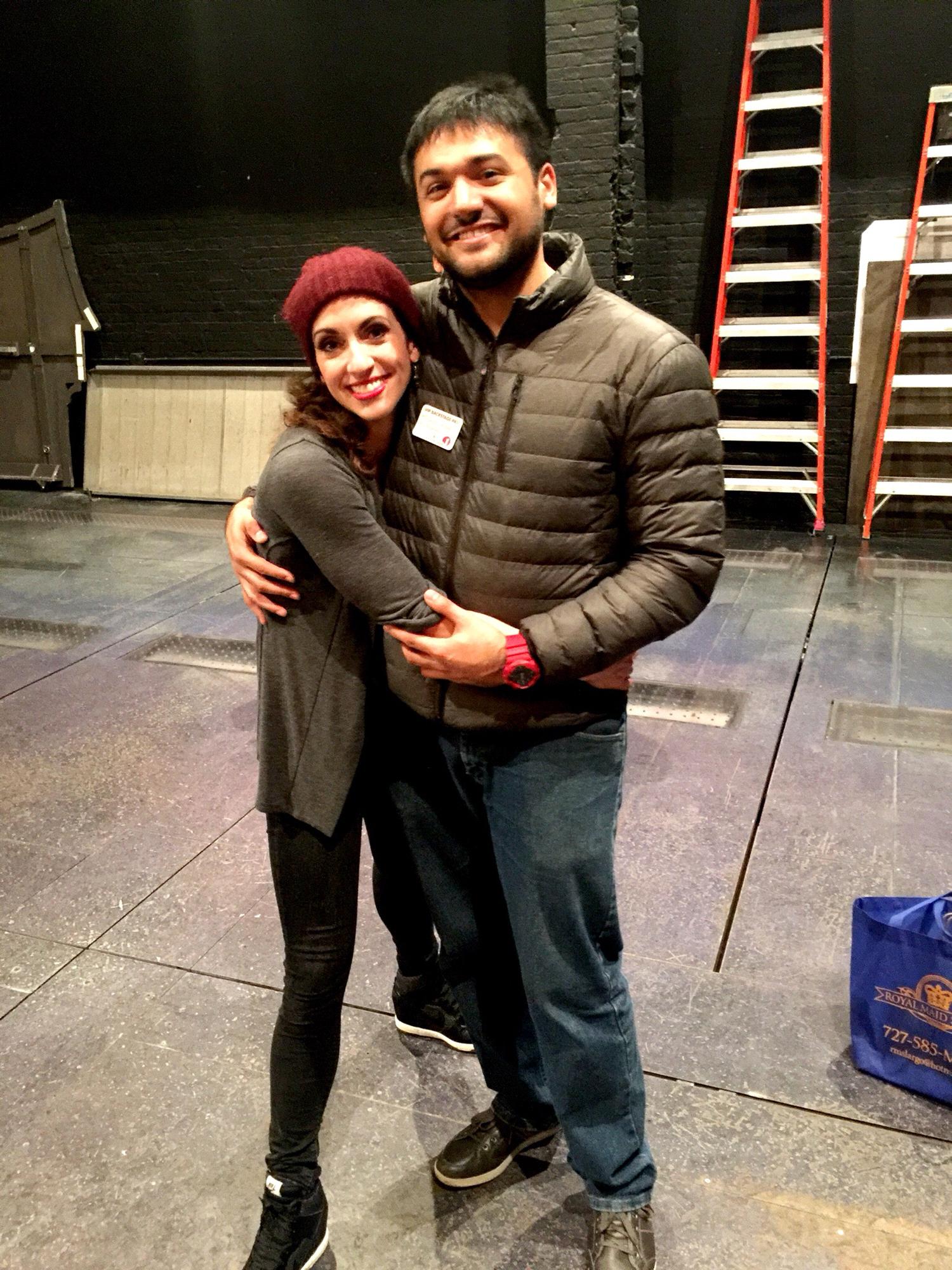 Backstage at The St. James Theater