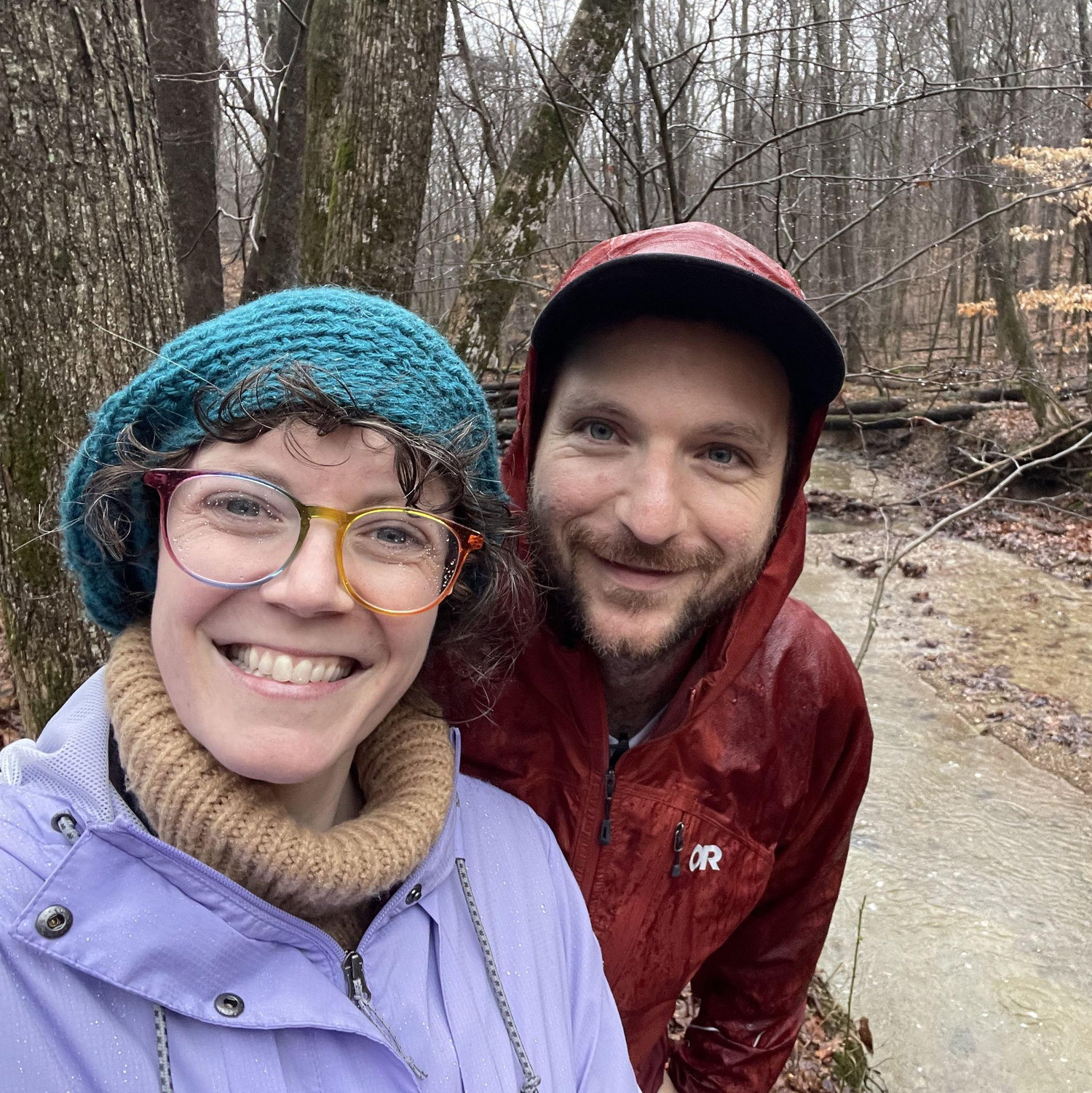 Exploring Abby's childhood woods in Indiana!