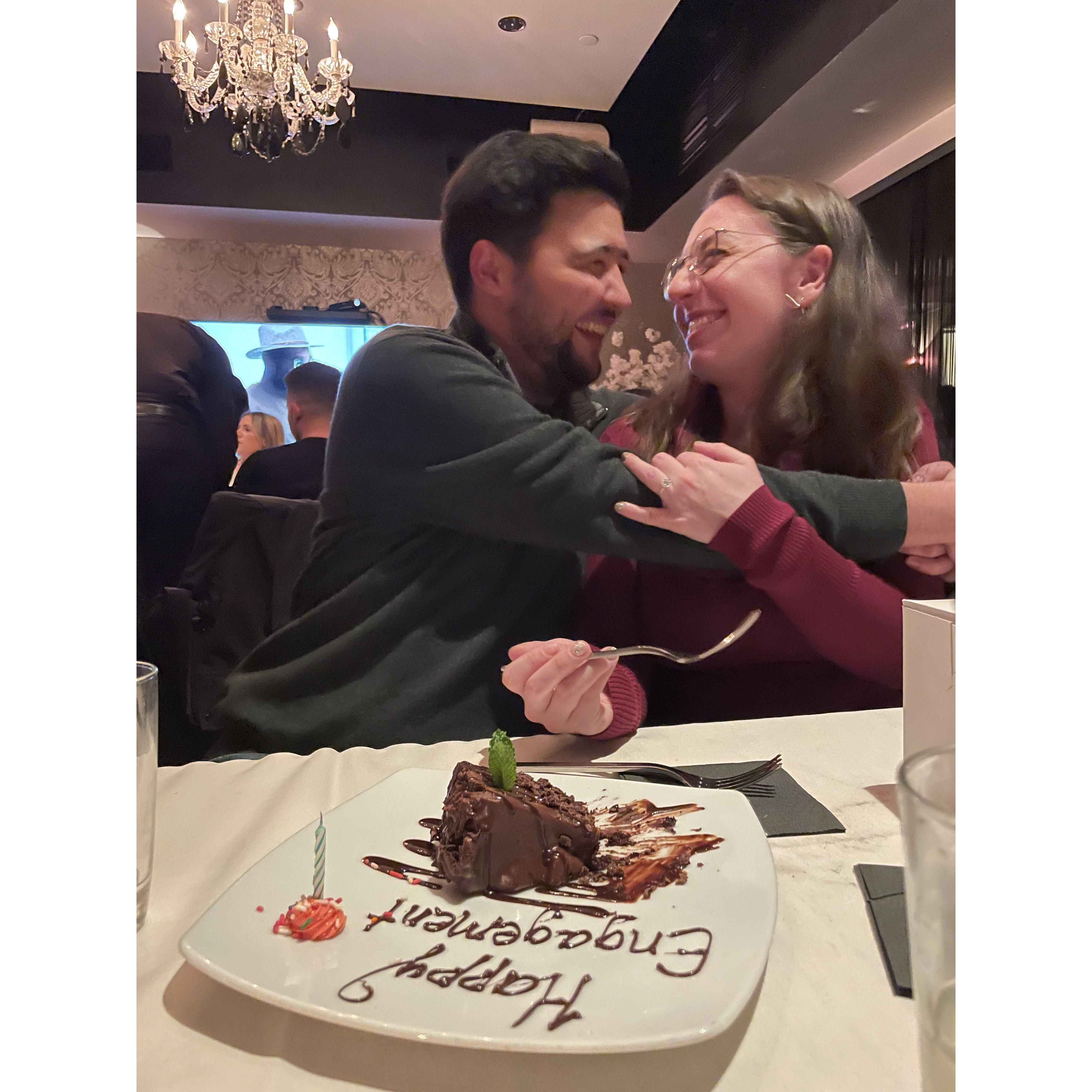 Engagement dinner with the Davis family 2022