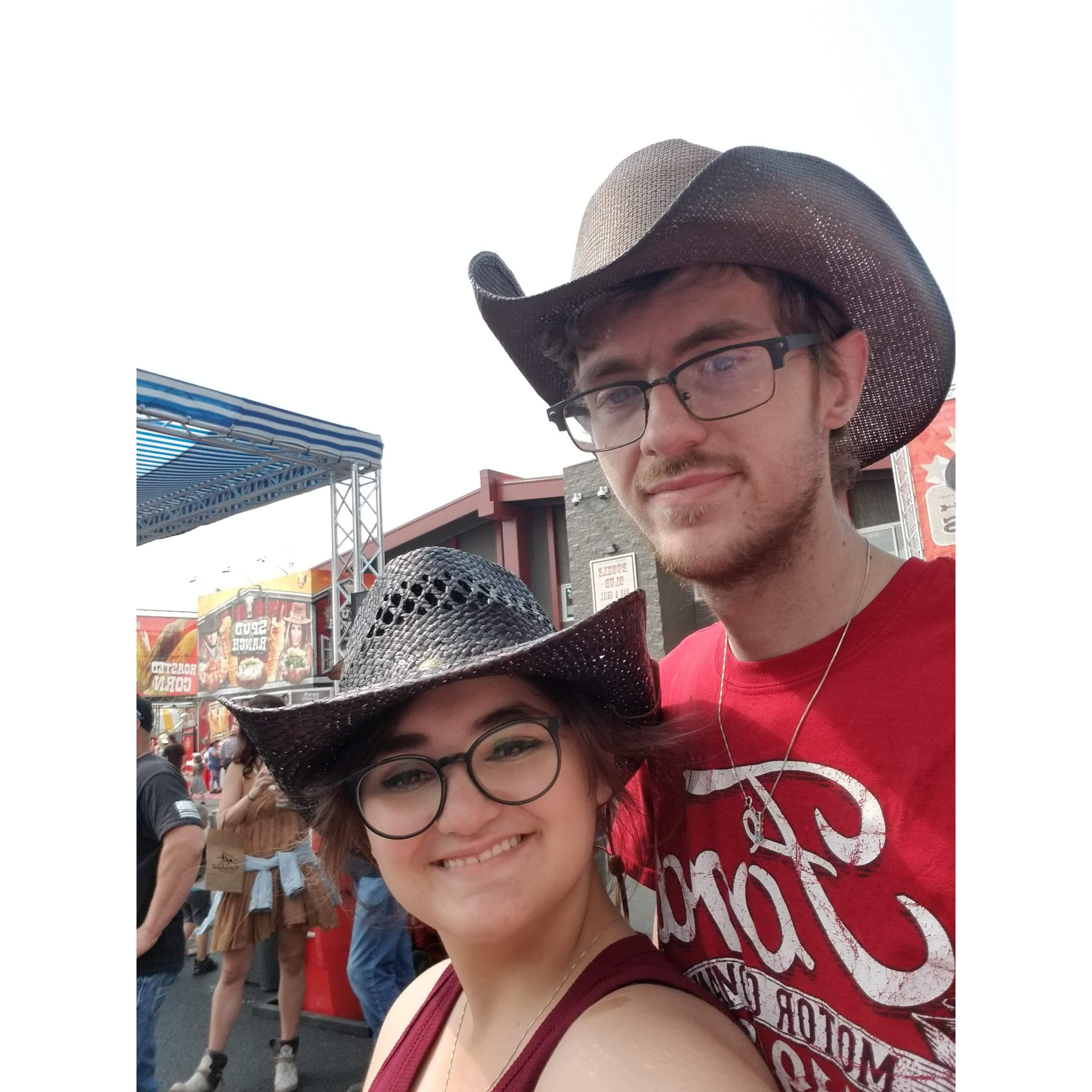 Our first concert together. We went to see Thomas Rhett at Cheyenne Frontier Days