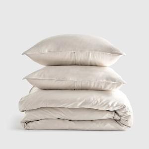 Bamboo Duvet Cover Set - Sand