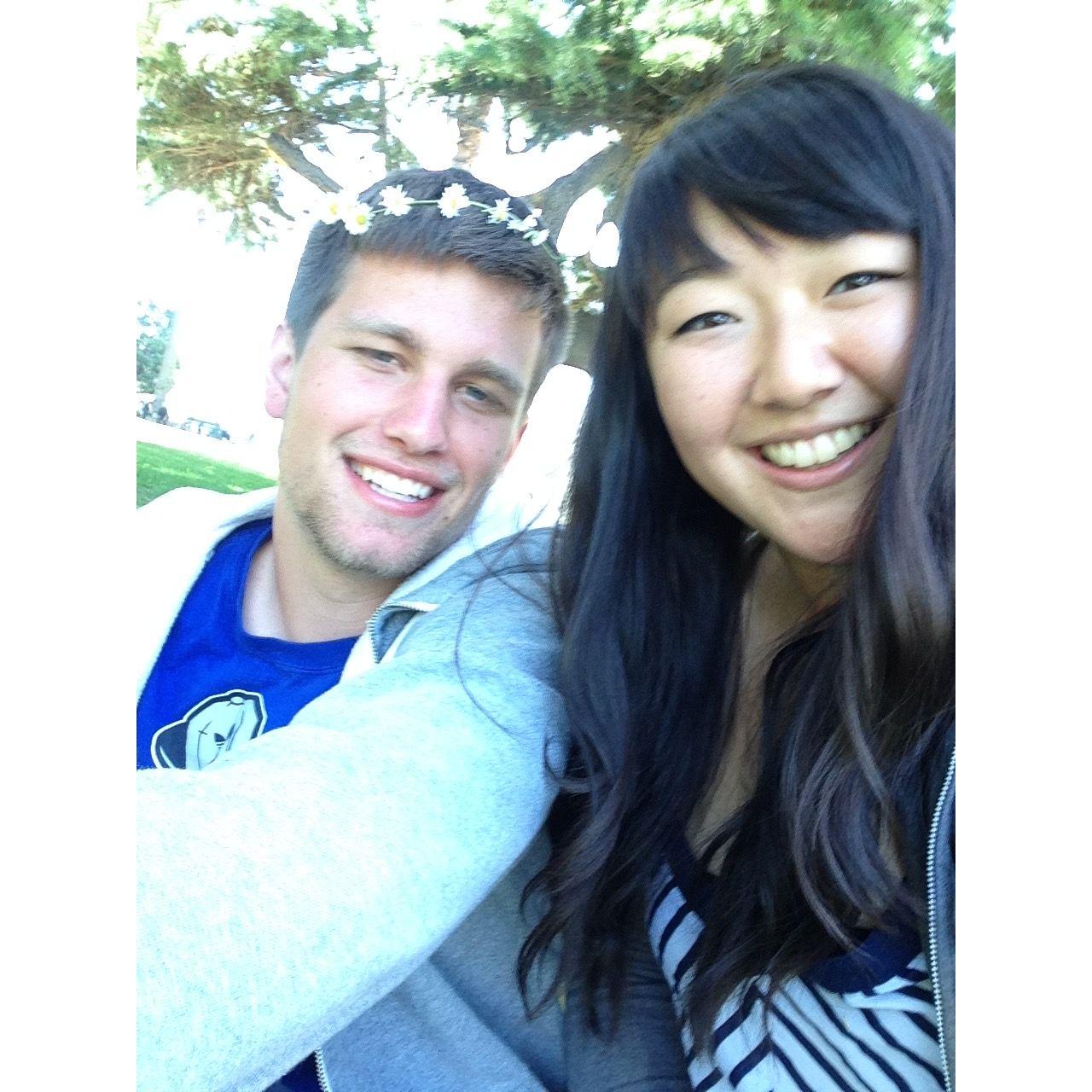 First selfie together, 2015