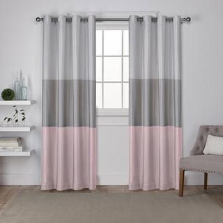 Chateau Faux Silk Curtain Panel, Set of 2