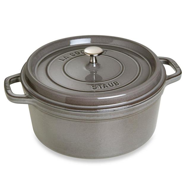 Staub 9-Quart Round Cocotte in Graphite