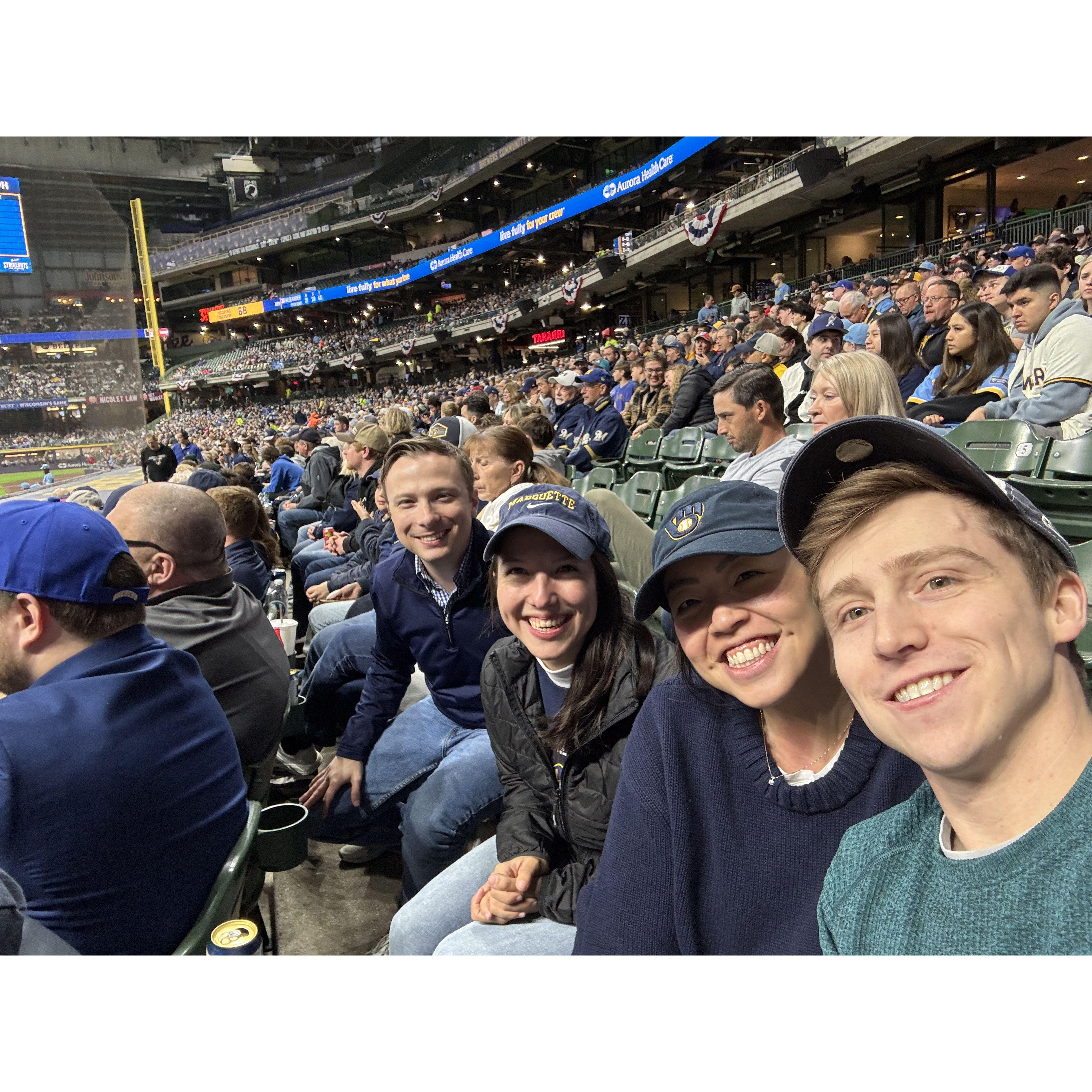 Brewers game with friends!