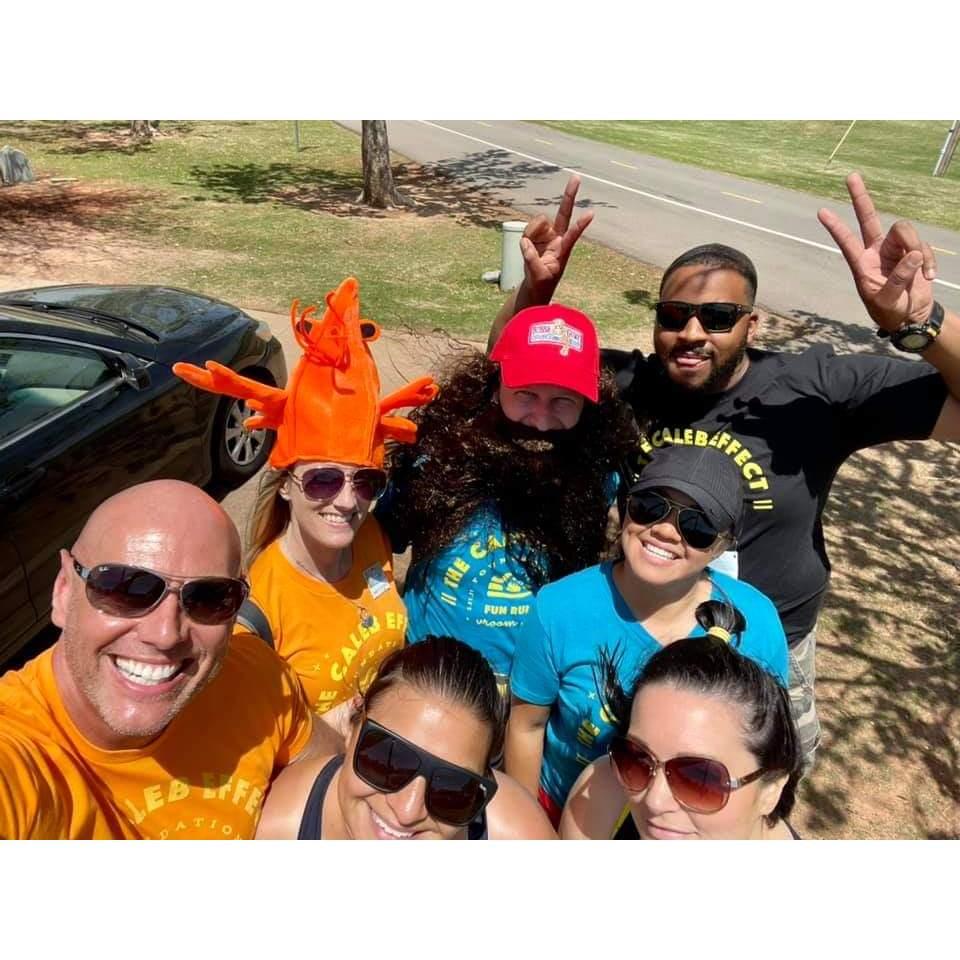 First Fun Run for The Caleb Effect with a group of friends. May 2021