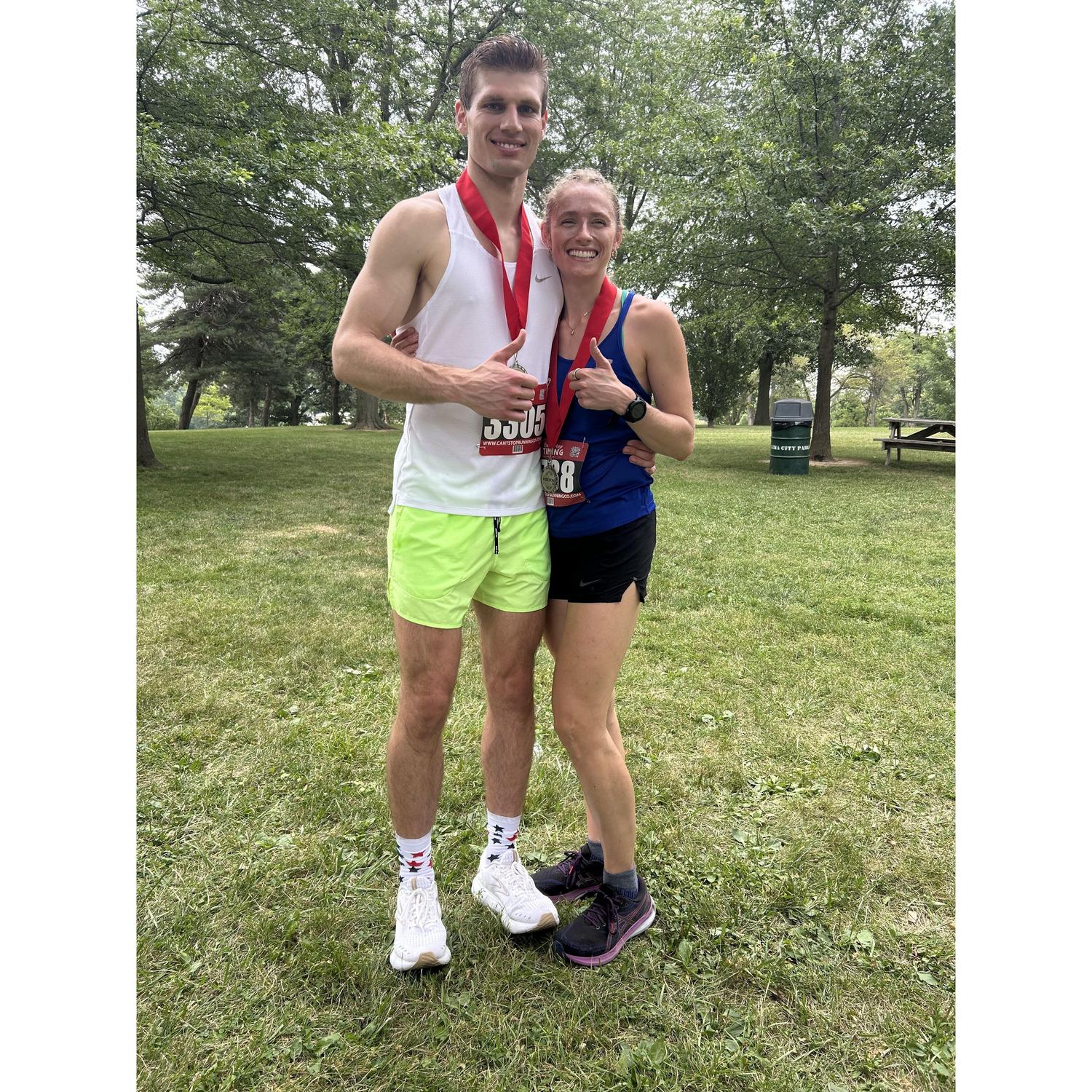 A very hot Lima, OH 4th of July 5K - A Bryan Family tradition!