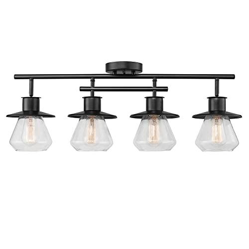 Globe Electric 59530 Nate 4 Track Lighting, Dark Bronze