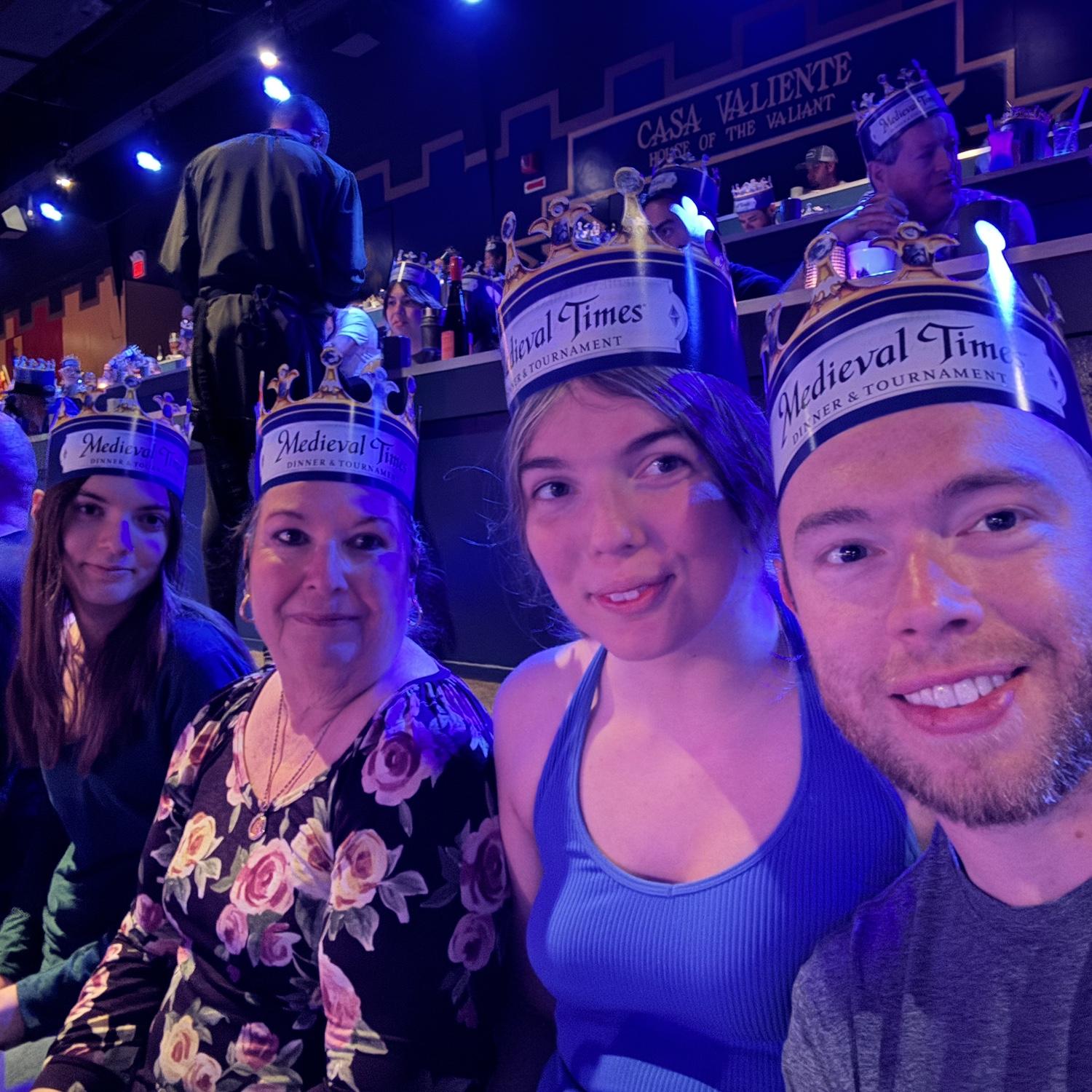 As per last year we all went as a family to do the Midevil times show and dinner. This time all the kids got to enjoy it as well. DEFINITELY a must do - Florida Trip 2025