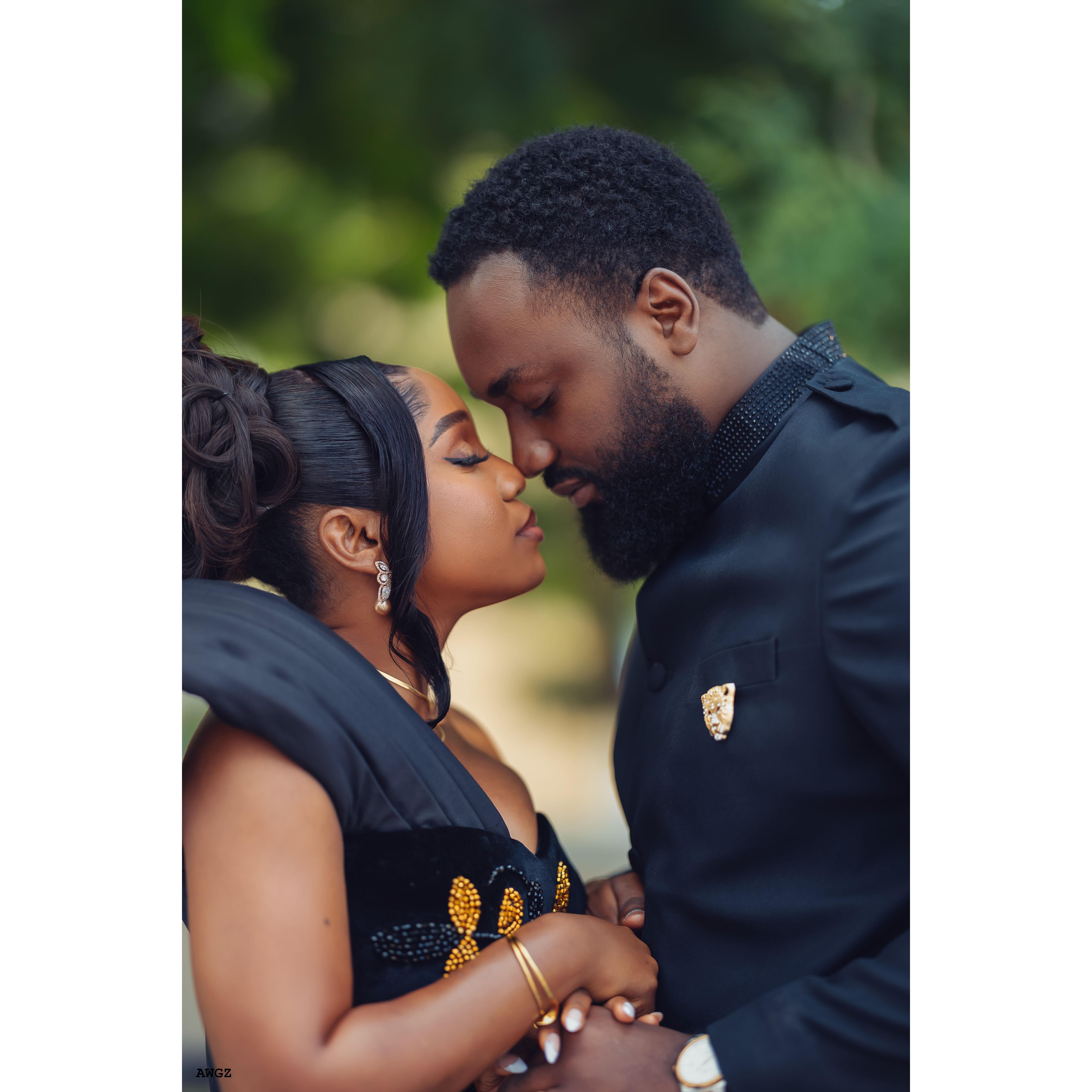 Elegant and sure, like the royal dynasty of Omidirans. Draped in black and gold, we shine with timeless grace and strength. A love story that’s powerful, radiant, and built to last forever.