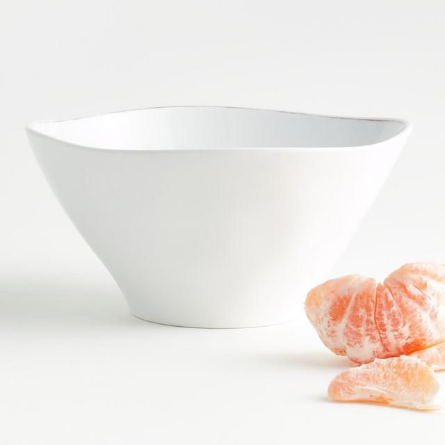 Marin White Melamine Serving Bowl
