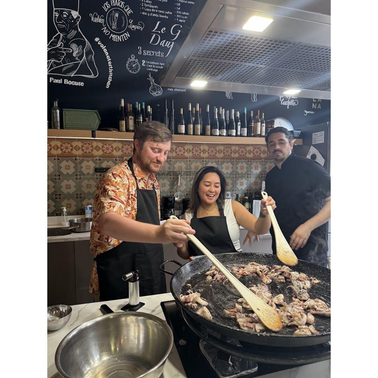 Paella cooking class in Barcelona, Spain- July 2024